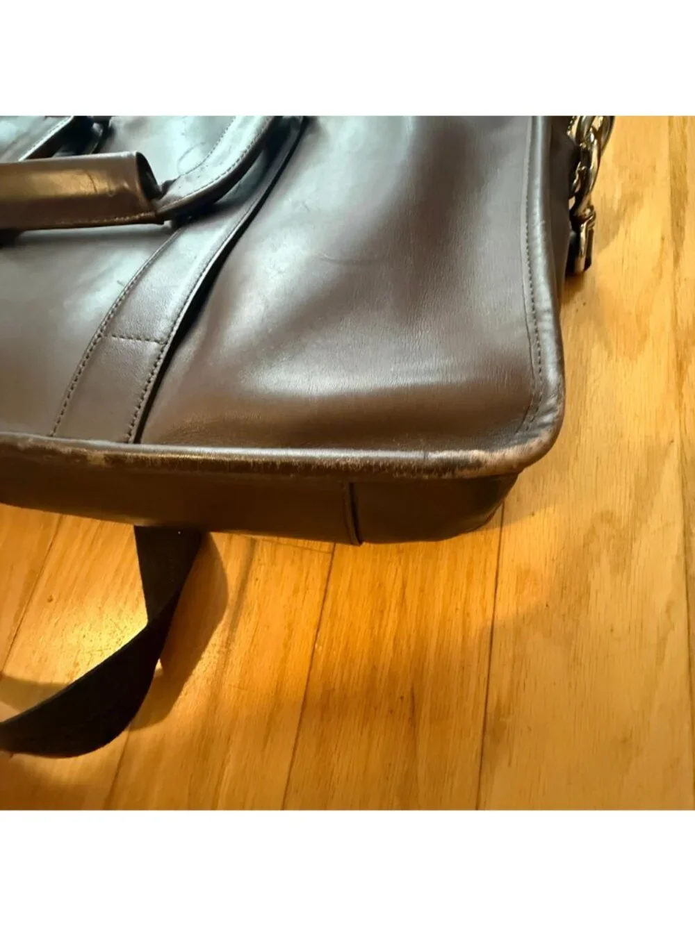 Vintage Coach Brown Leather Messenger Bag *Imperfections F1369